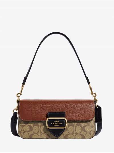 Сумка COACH Morgan Shoulder Bag CE560 In Colorblock Signature Canvas Small