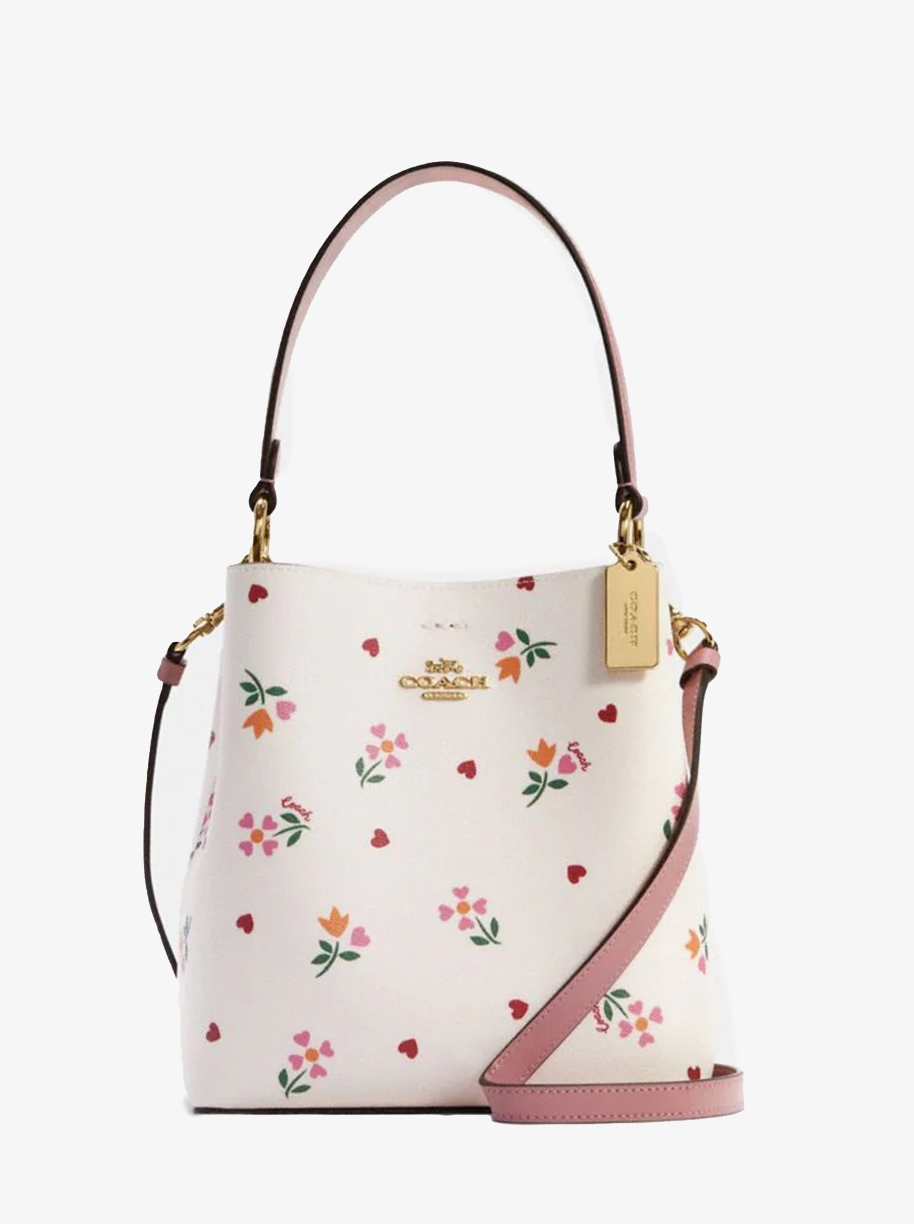 Сумка COACH Small Town Bucket Bag C7976 With Heart Petal Print Small